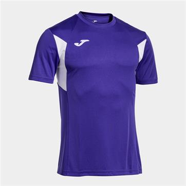 Joma Winner III Short Sleeve Shirt - Purple/White