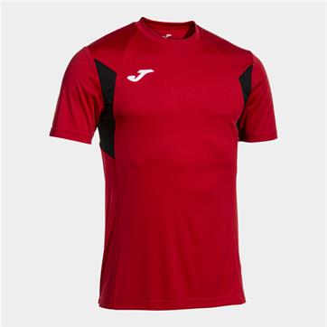 Joma Winner III Short Sleeve Shirt - Red/Black