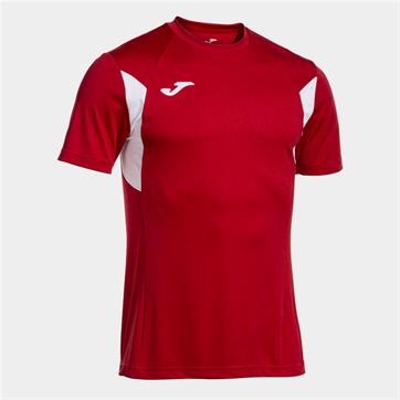 Joma Winner III Short Sleeve Shirt - Red/White