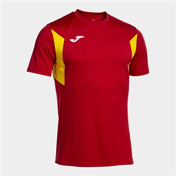 Joma Winner III Short Sleeve Shirt - Red/Yellow