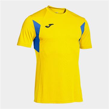 Joma Winner III Short Sleeve Shirt - Yellow/Royal