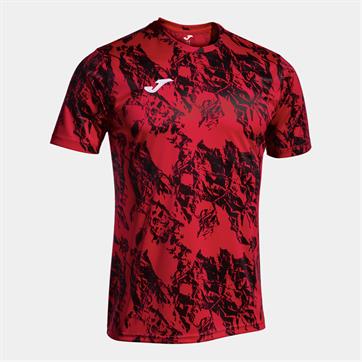 Joma Lion Short Sleeve Shirt - Red/Black