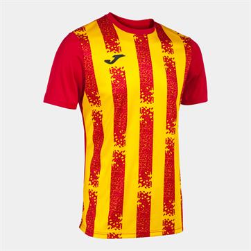 Joma Inter III Short Sleeve Shirt - Red/Yellow