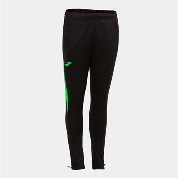Joma Champion VII Poly Fleece Pant (Skinny Fit) (Pockets With Zips) - Black/Fluo Green