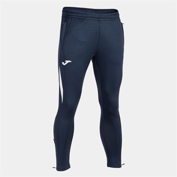 Joma Champion VII Poly Fleece Pant (Skinny Fit) (Pockets With Zips) - Navy/White