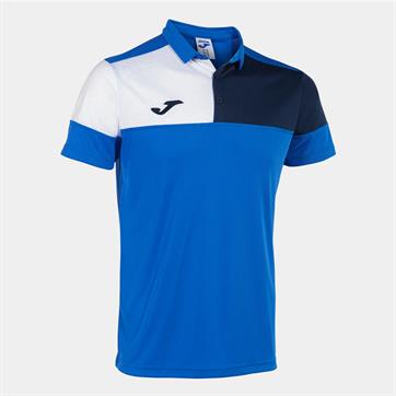 Joma Crew V Polo Shirt - Royal/White/Navy