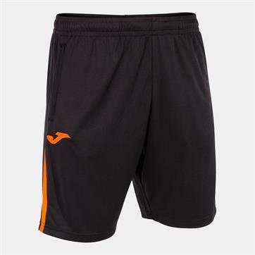 Joma Champion VII Shorts (Pockets With Zips) - Black/Orange