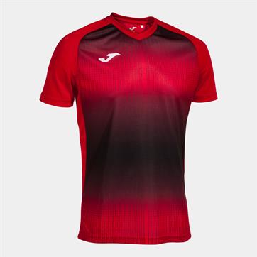 Joma Tiger V Short Sleeve Shirt - Red/Black