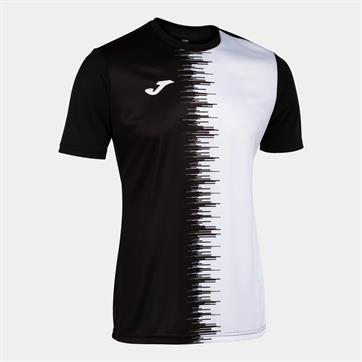 Joma City II Short Sleeve Shirt - Black/White