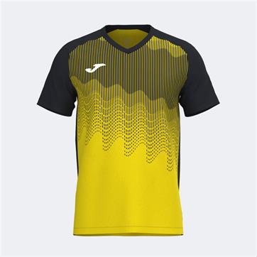 Joma Tiger VI Short Sleeve Shirt - Yellow/Black