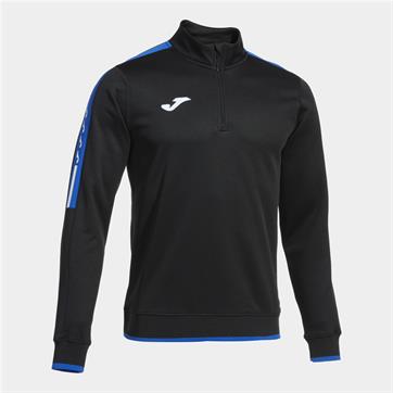 Joma Olimpiada Half Zip Top - Black/Royal