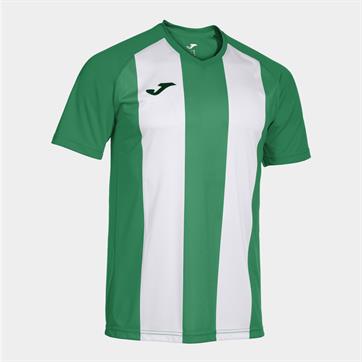 Joma Inter IV Short Sleeve Shirt - Green/White