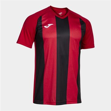Joma Inter IV Short Sleeve Shirt - Red/Black