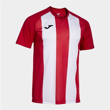 Joma Inter IV Short Sleeve Shirt - Red/White