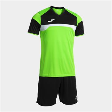Joma Danubio III Set (Short Sleeve Shirt & Short) - Fluo Green/Black/White