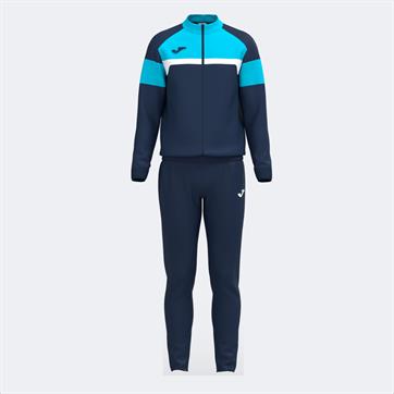 Joma Danubio III Full Zip Tracksuit - Navy/Fluo Turquoise