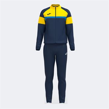 Joma Danubio III Full Zip Tracksuit - Navy/Yellow/Royal