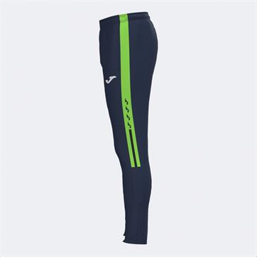 Joma Olimpiada Long Pants (Regular Fit) (Pockets With Zips) - Black/Fluo Green