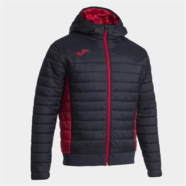 Joma Urban V Bomber Rain Jacket - Black/Red