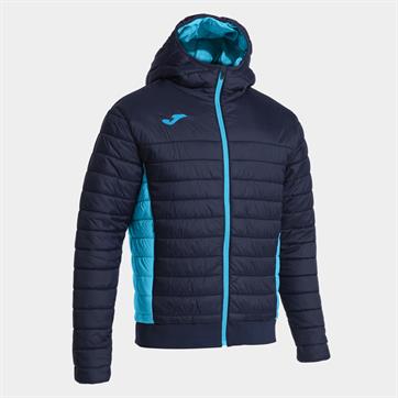 Joma Urban V Bomber Rain Jacket - Navy/Fluo Turquoise