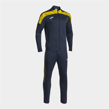 Joma Champion VIII Full Zip Tracksuit - Navy/Yellow