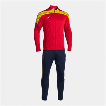 Joma Champion VIII Full Zip Tracksuit - Red/Yellow/Navy