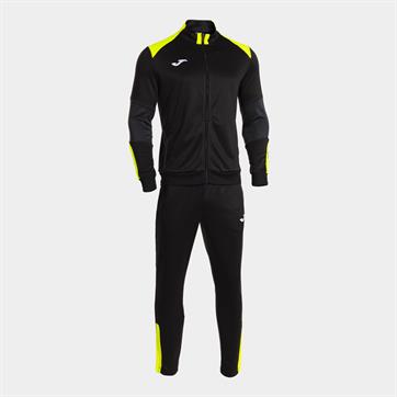 Joma Danubio IV Full Zip Tracksuit - Black/Fluo Yellow