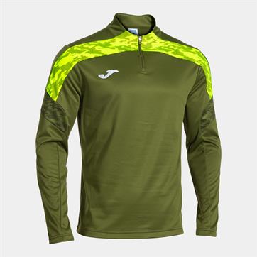 Joma Champion VIII Half Zip Top - Camo Green/Fluo Yellow