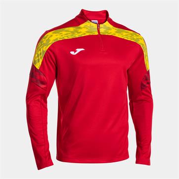 Joma Champion VIII Half Zip Top - Red/Yellow