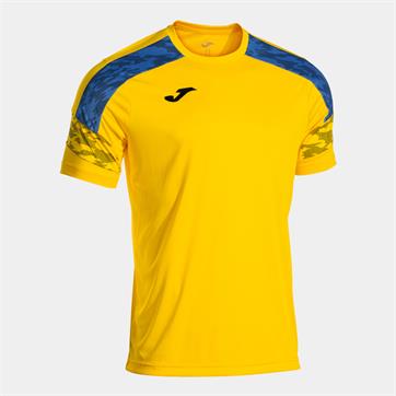 Joma Champion VIII Short Sleeve Shirt - Yellow/Royal