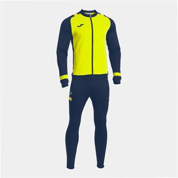 Joma Lider Tracksuit Full Zip - Yellow Fluor/Navy