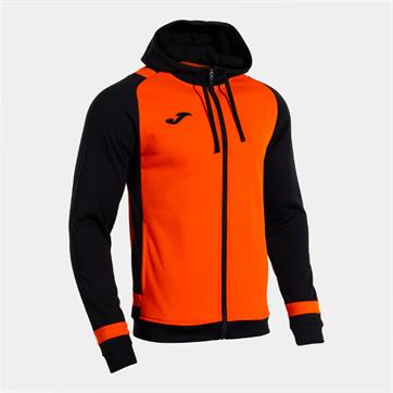 Joma Lider Hoodie Jacket Full Zip - Orange/Black