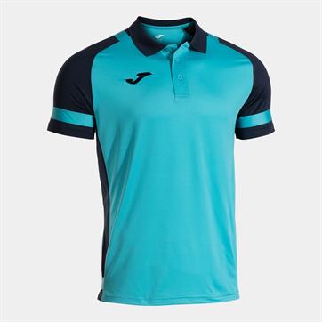 Joma Lider Polo Shirt - Turquoise Fluor/Navy