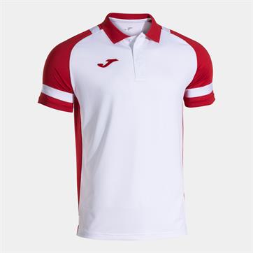 Joma Lider Polo Shirt - White/Red