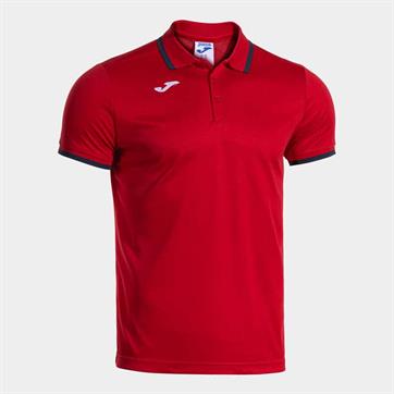 Joma Combi Premium Polo Shirt - Red/Navy