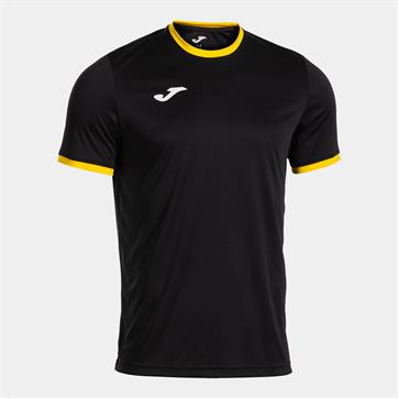 Joma Combi Premium Short Slevee T-Shirt - Black/Yellow