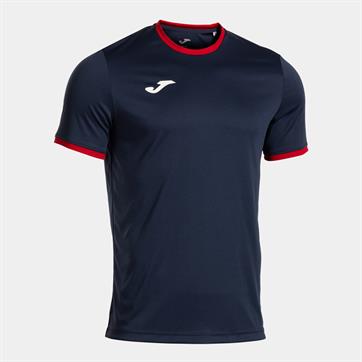 Joma Combi Premium Short Slevee T-Shirt - Navy/Red