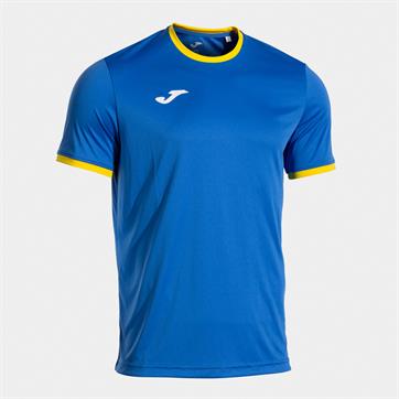 Joma Combi Premium Short Slevee T-Shirt - Royal Blue/Yellow