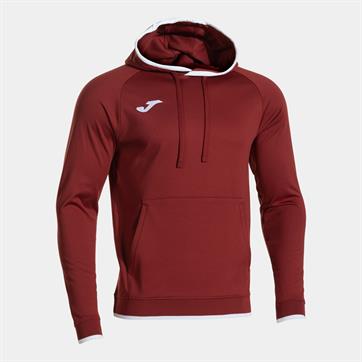 Joma Combi Premium Hooded Sweatshirt - Burgundy/White
