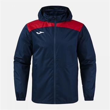 Joma Trivor II Mesh Lined Rain Jacket - Navy/Red