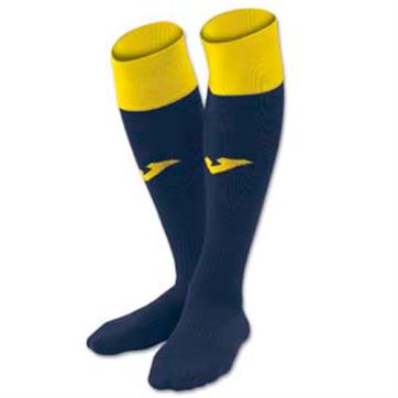 Joma Calcio 24 Football Socks (Pack of 4) - Dark Navy/Yellow