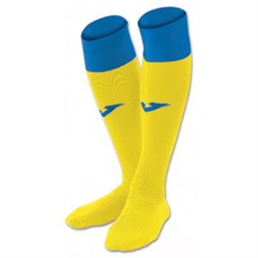 Joma Calcio 24 Football Socks (Pack of 4) - Yellow/Royal