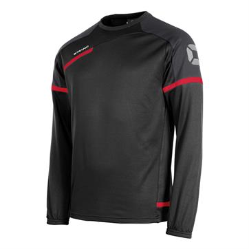 Stanno Prestige Top Roundneck Sweatshirt - Black / Red