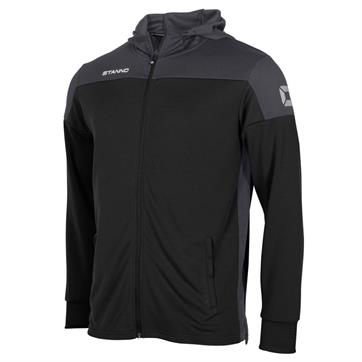 Stanno Pride Full Zip Hooded Jacket - Black/Anthracite