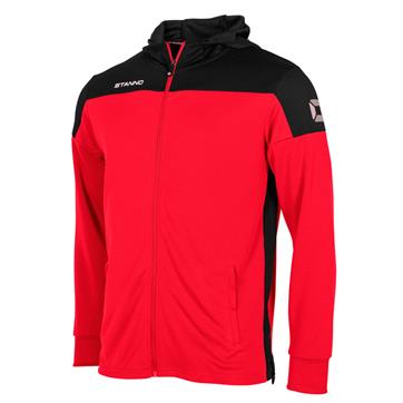 Stanno Pride Full Zip Hooded Jacket - Red/Black