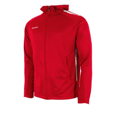 Stanno First Full Zip Hooded Top - Red/White