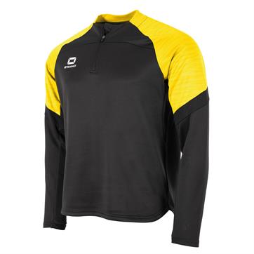 Stanno Bolt Half Zip Top - Black/Yellow