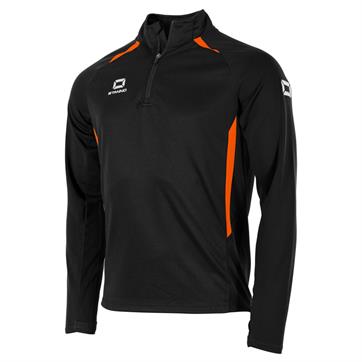 Stanno Stadio Half Zip Top - Black/Orange