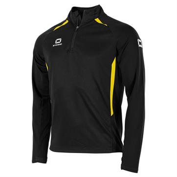Stanno Stadio Half Zip Top - Black/Yellow