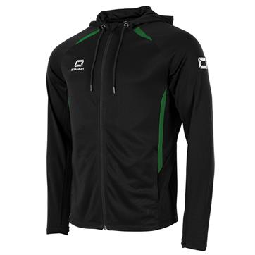 Stanno Stadio Hooded Full Zip Jacket - Black/Green